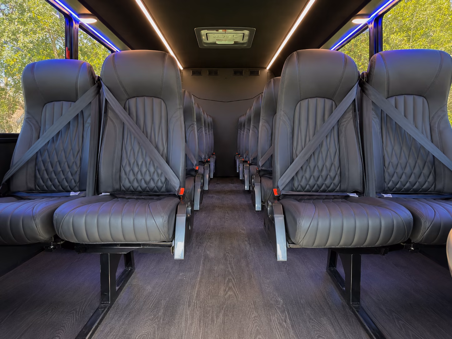 midland 15 passenger minibus inside