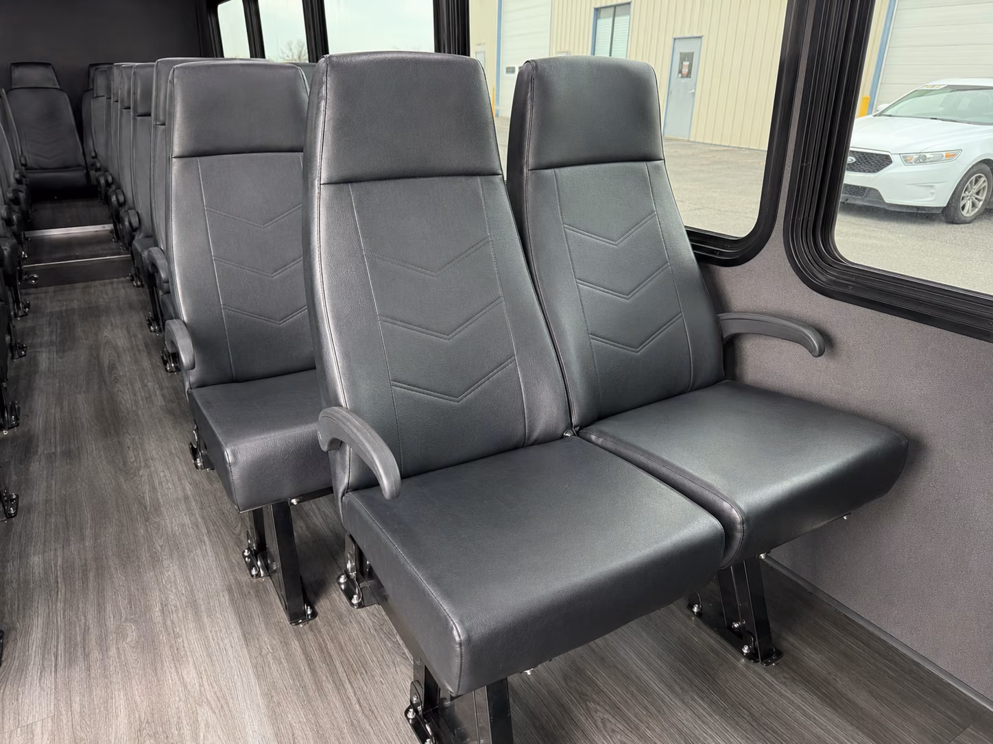 midland 18 passenger minibus inside