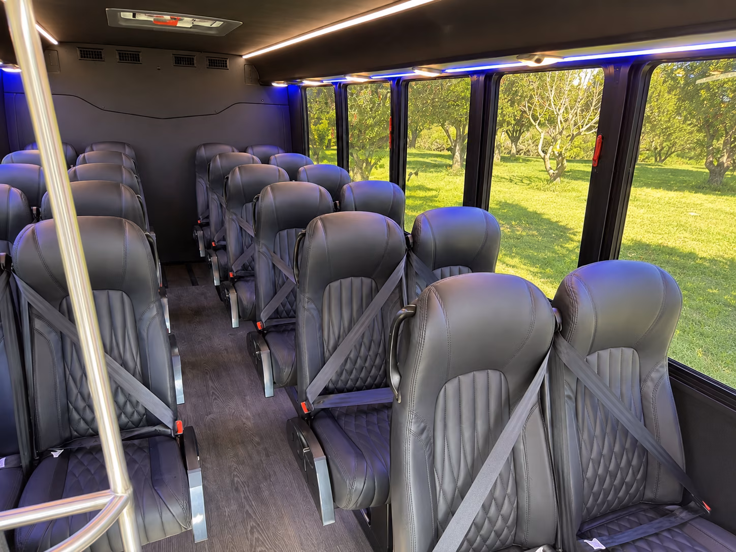 midland 20 passenger minibus interior