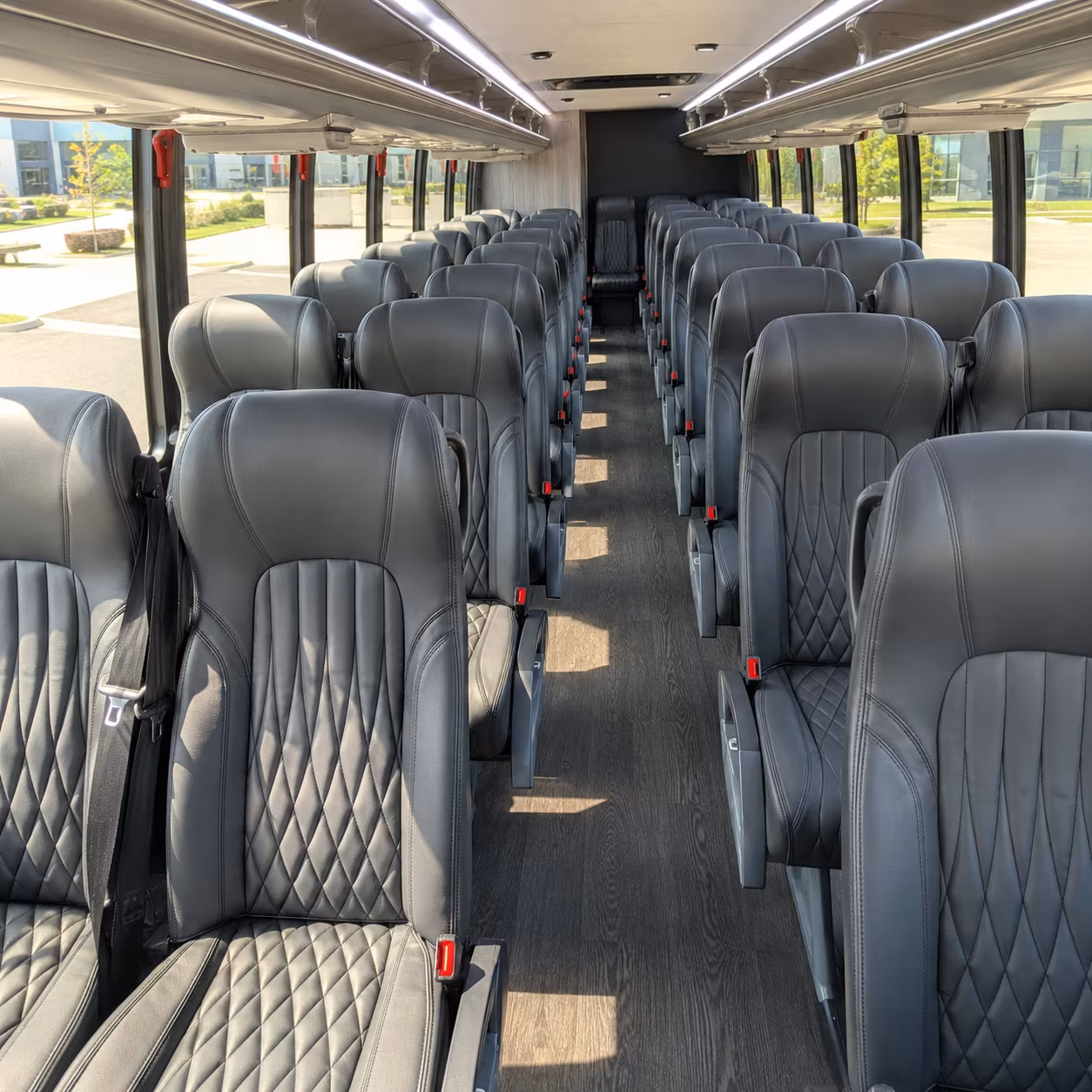 midland 25 passenger minibus interior