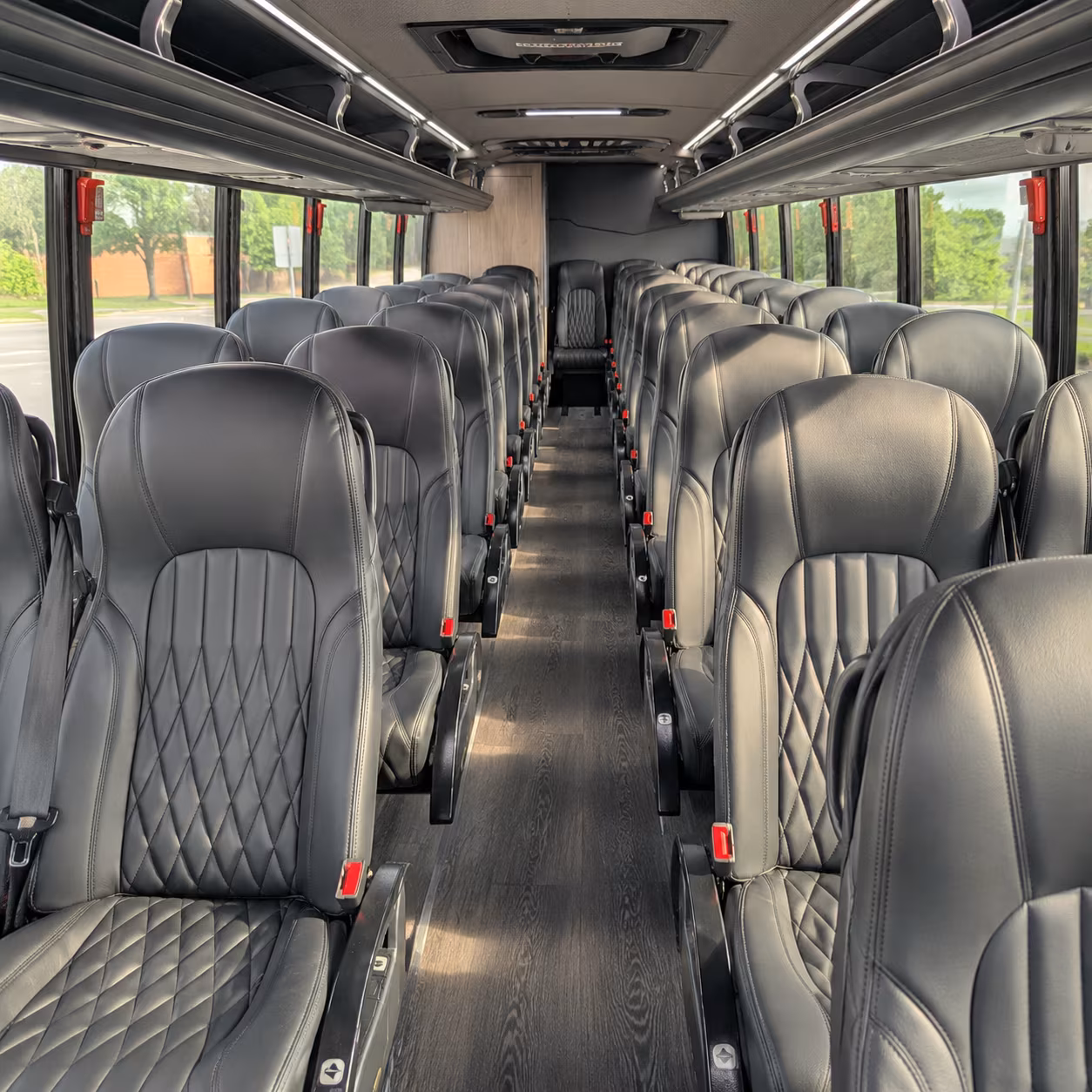 midland 28 passenger minibus interior