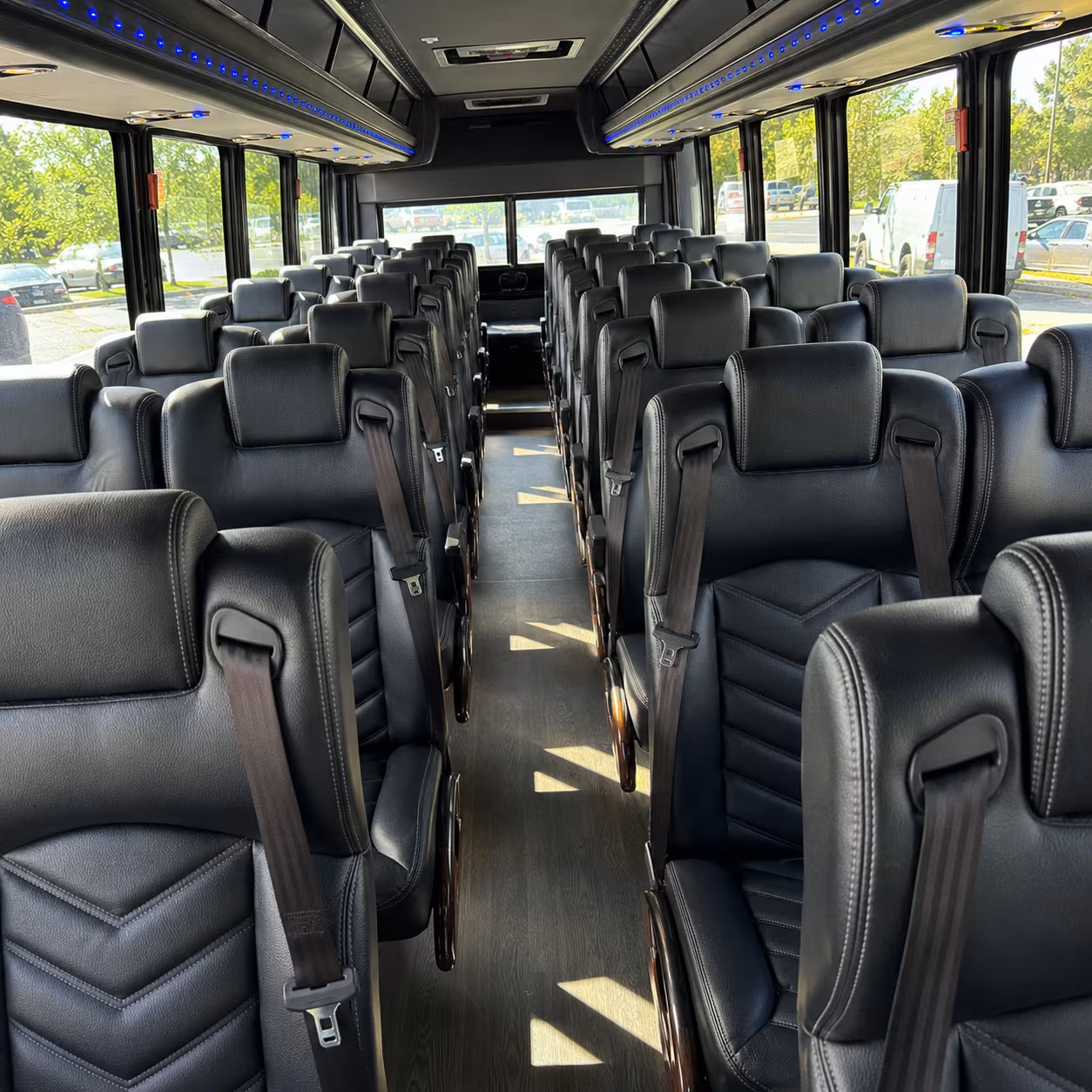 midland 35 passenger minibus inside