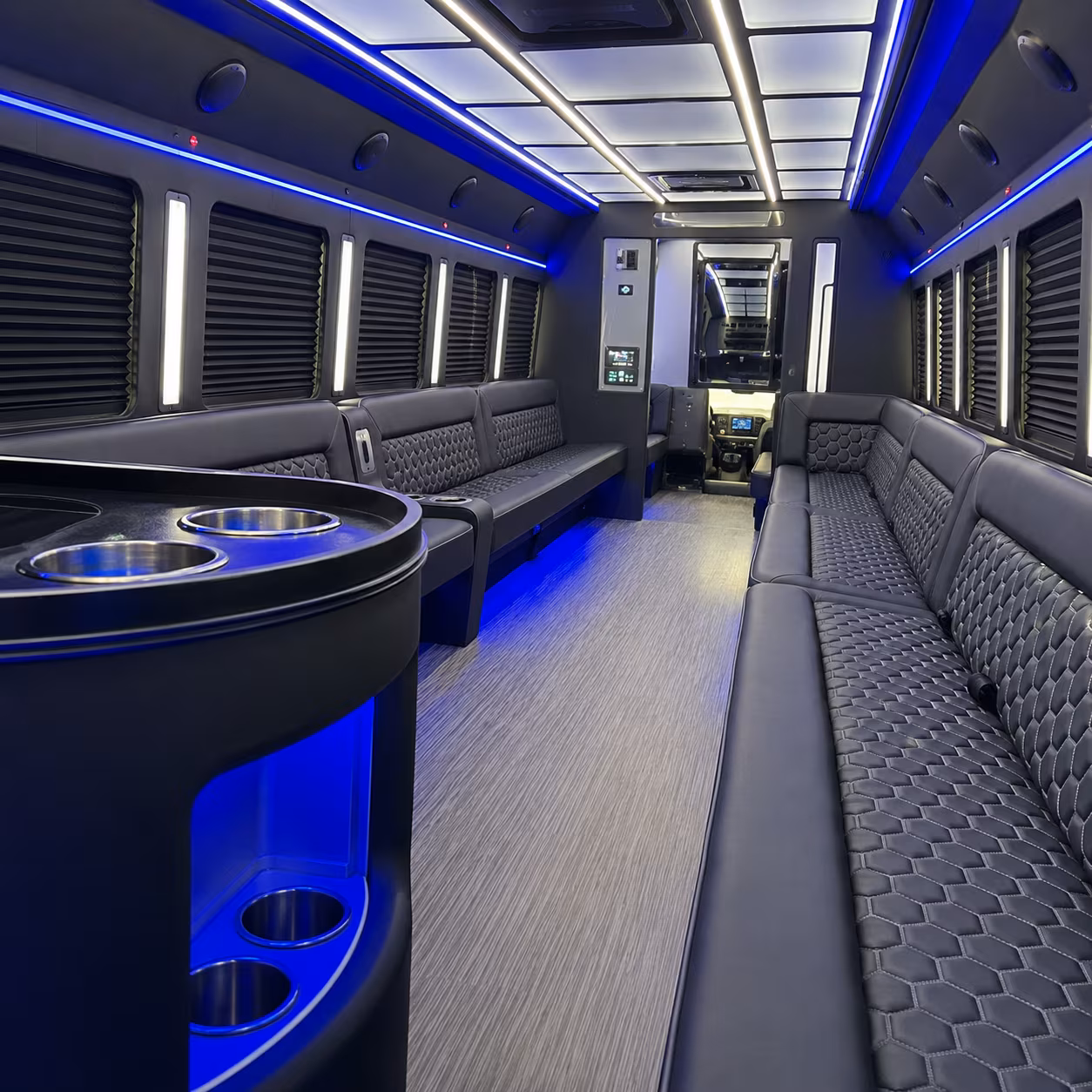 midland party bus rentals inside