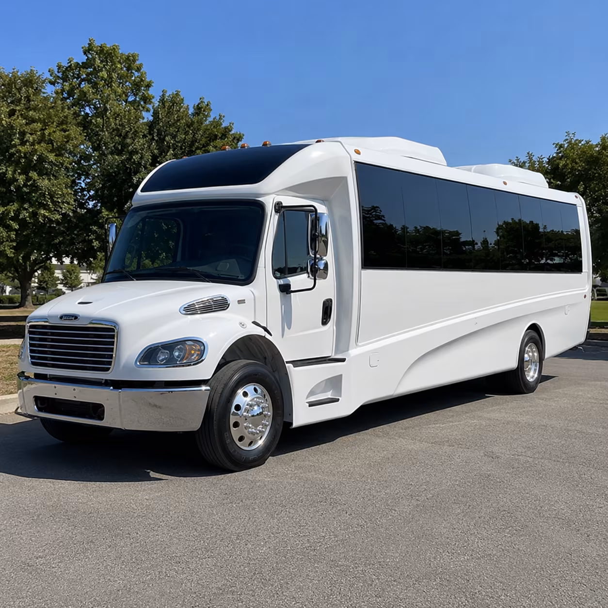 shuttle buses for large concert groups and corporate event outings