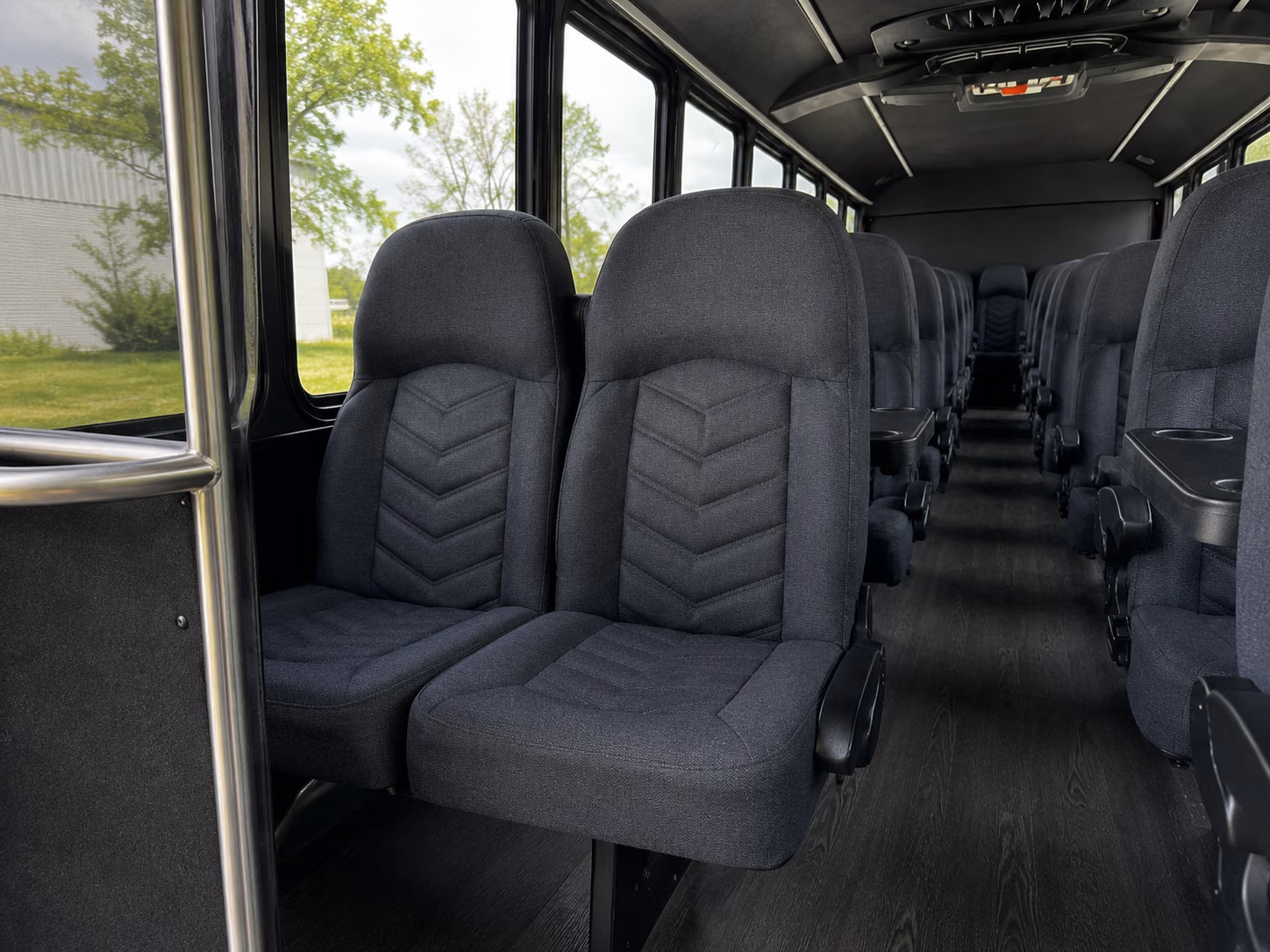 shuttle buses for midland wedding guests between hotels and venues
